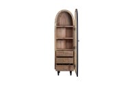 Indus Valley Inspiration Single Door Glass Cabinet