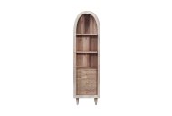 Indus Valley Inspiration Single Door Glass Cabinet