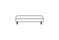 The Furniture Company Ashford Banquette Pouffe