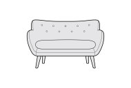 Siren Furniture Limited Saffron Small Sofa