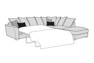 Buoyant Cartmel Corner Chaise Sofabed with Storage End Stool