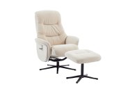 GFA - Global Furniture Alliance Nebraska Swivel Recliner with Footstool