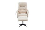 GFA - Global Furniture Alliance Nebraska Swivel Recliner with Footstool