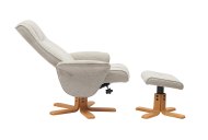 GFA - Global Furniture Alliance Milwaukie Swivel Recliner with Footstool
