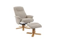 GFA - Global Furniture Alliance Milwaukie Swivel Recliner with Footstool