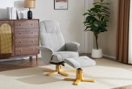 GFA - Global Furniture Alliance Milwaukie Swivel Recliner with Footstool