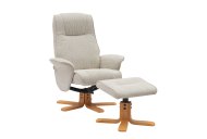GFA - Global Furniture Alliance Milwaukie Swivel Recliner with Footstool