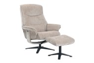 GFA - Global Furniture Alliance Hopkins Swivel Recliner with Footstool