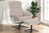 GFA - Global Furniture Alliance Hopkins Swivel Recliner with Footstool