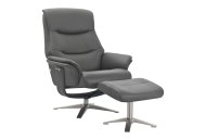 GFA - Global Furniture Alliance Hopkins Swivel Recliner with Footstool