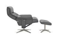 GFA - Global Furniture Alliance Hopkins Swivel Recliner with Footstool