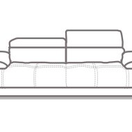 Valiano 2 Seater Sofa - Line Art