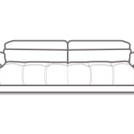 Valiano 3 Seater Sofa - Line Art