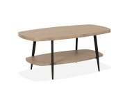 Maxfurn Cark - Danish Oval Coffee Table with Shelf