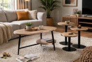 Maxfurn Cark - Organic Coffee Table with Shelf
