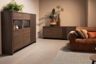 Maxfurn Langham - Wide Display Cabinet (with LED Lighting)