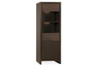Maxfurn Langham - Slim Display Cabinet (with LED Lighting)