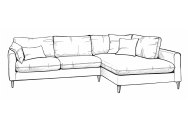 Alpha Designs Jubilee - Chaise Sofa