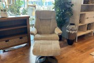 Clearance Malibu Swivel Recliner with Foostool