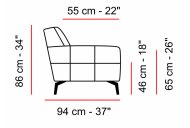 Marinelli Tiber - Large 3 Seater  Sofa