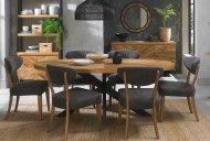 Bentley Designs (UK) Ltd Eclipse - Oval Dining Table (Metal Leg)
