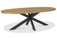 Bentley Designs (UK) Ltd Eclipse - Oval Dining Table (Metal Leg)