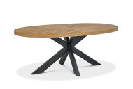 Bentley Designs (UK) Ltd Eclipse - Oval Dining Table (Metal Leg)