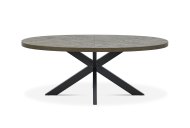 Bentley Designs (UK) Ltd Eclipse - Oval Dining Table (Metal Leg)
