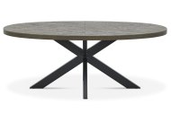 Bentley Designs (UK) Ltd Eclipse - Oval Dining Table (Metal Leg)