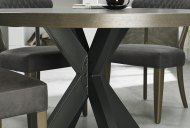 Bentley Designs (UK) Ltd Eclipse - Round Dining Table (Metal Leg)