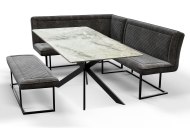 Indus Valley Austin - Grey Corner Dining Set