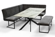 Indus Valley Austin - Grey Corner Dining Set