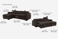 GFA - Global Furniture Alliance Atlanta - Chaise Sofabed (Cocoa)