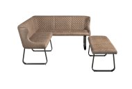Indus Valley Houghton - Tan Corner Dining Bench Set