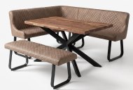 Indus Valley Houghton - Tan Corner Dining Set