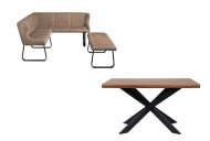 Indus Valley Houghton - Tan Corner Dining Set