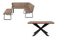 Indus Valley Houghton - Tan Corner Dining Set