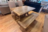 Clearance Daventry Bundle - Dining Table, Bench & Chairs