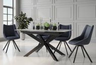Indus Valley Austin - Rectangular Extending Dining Table (Grey)