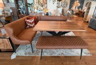 Clearance Houghton Corner Dining Set - LHF Tan