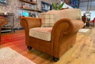 Clearance Dalton Bundle - 4 Seater, 2 Seater, Armchair, and Footstool