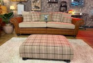 Clearance Dalton Bundle - 4 Seater, 2 Seater, Armchair, and Footstool