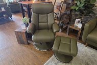 Biscay Swivel Recliner & Footstool