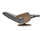 GFA - Global Furniture Alliance Urban - Leather Swivel Recliner with Integrated Footstool