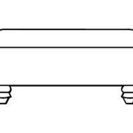 Minerva Footstool - Line Art