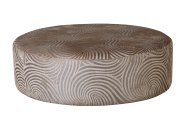 Venton Round Footstool - Coco Swirl Gold