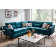 Linton 2 Corner 2 Sofa - Harlem Teal