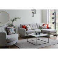 Linton Large Chaise Sofa - Bentley Marl