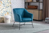 Clara Accent Chair Main Image - Federal Blue