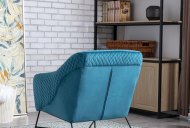 Clara Accent Chair Back View - Federal Blue